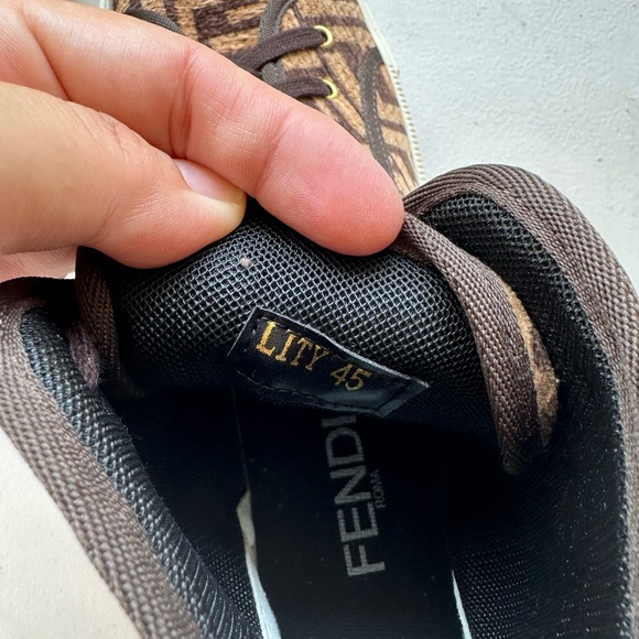 Monogram High-Tops in Brown and Black Fendi - Picture 9 of 10